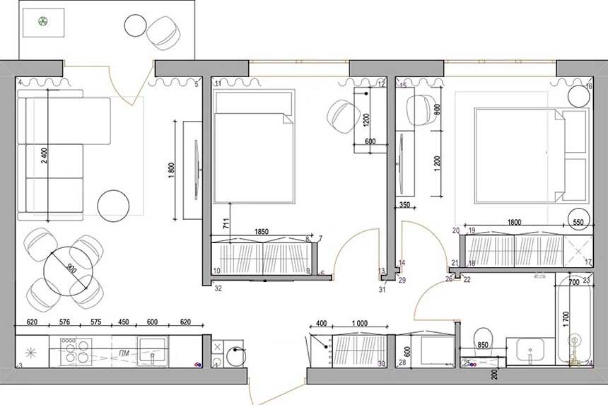 Kevés pénzből kellett egyedi karaktert adni a háromfős család otthonának, 57 m2 Kevés pénzből kellett egyedi karaktert adni a háromfős család otthonának, 57 m2