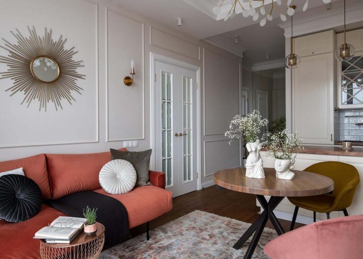 Klasszikus jegyekkel átszőtt enteriőr lágy színekkel