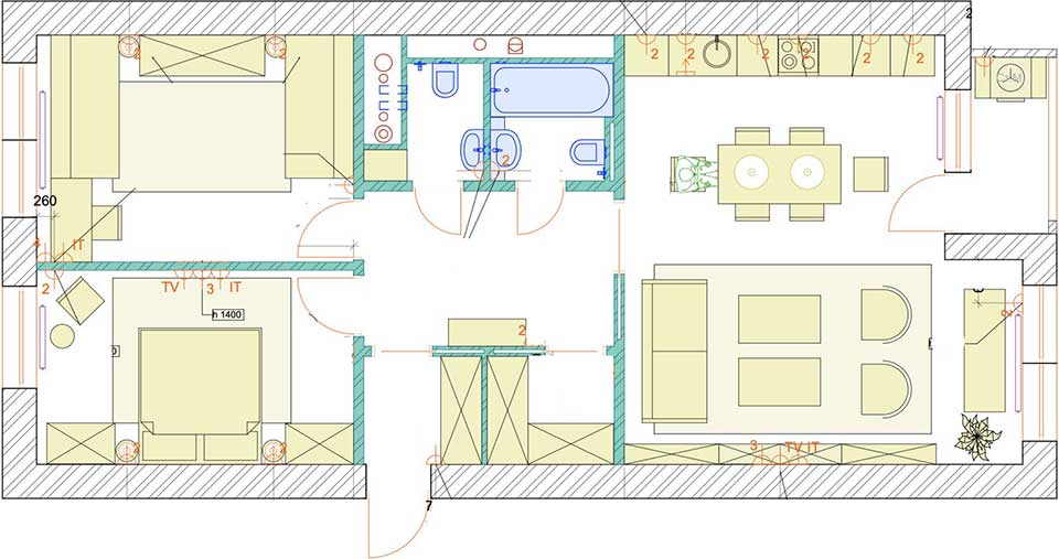 Modern klasszikus stílust választott a gyermekes család a 84 m2-es otthonában