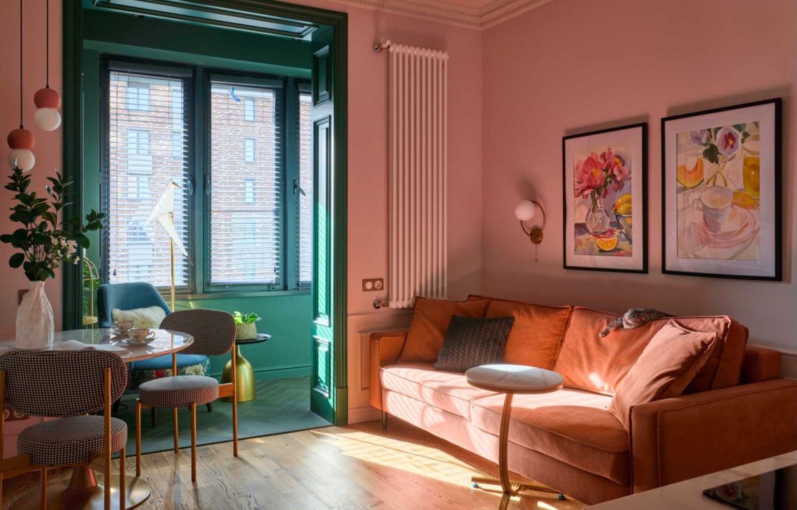 Nincsenek fehér falak - fiatal nő 46 m2-es otthona életteli enteriőrrel