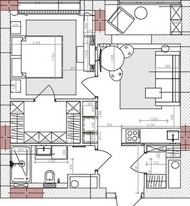 Nincsenek fehér falak - fiatal nő 46 m2-es otthona életteli enteriőrrel Nincsenek fehér falak - fiatal nő 46 m2-es otthona életteli enteriőrrel