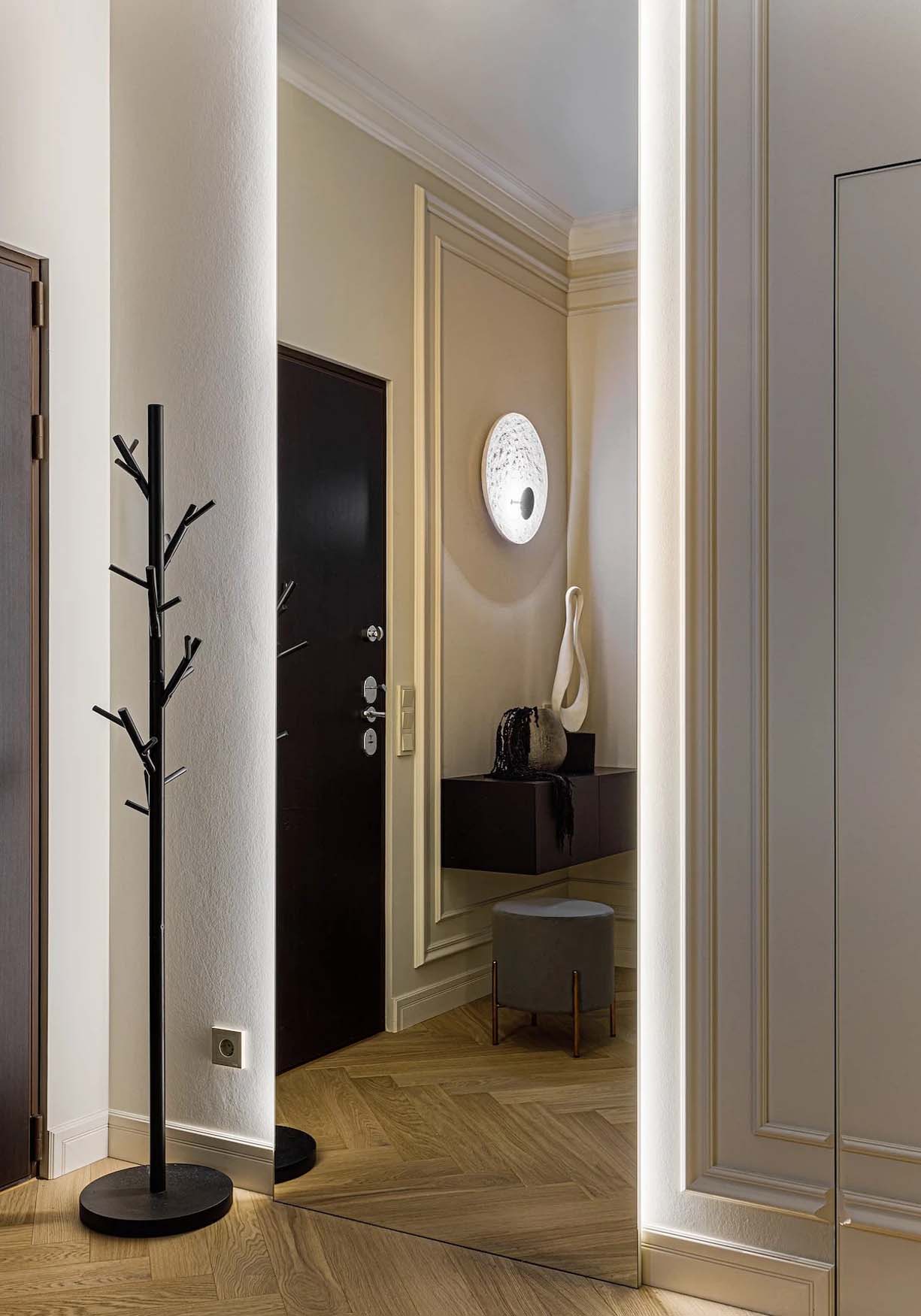 A nyugalom szigete: Kortárs elegancia és funkcionalitás fiatal nő 49 m2-es lakásában