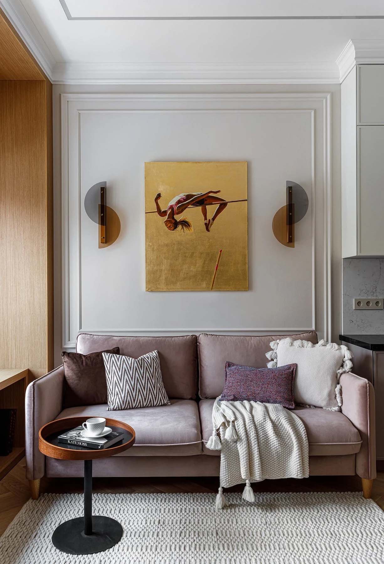 A nyugalom szigete: Kortárs elegancia és funkcionalitás fiatal nő 49 m2-es lakásában