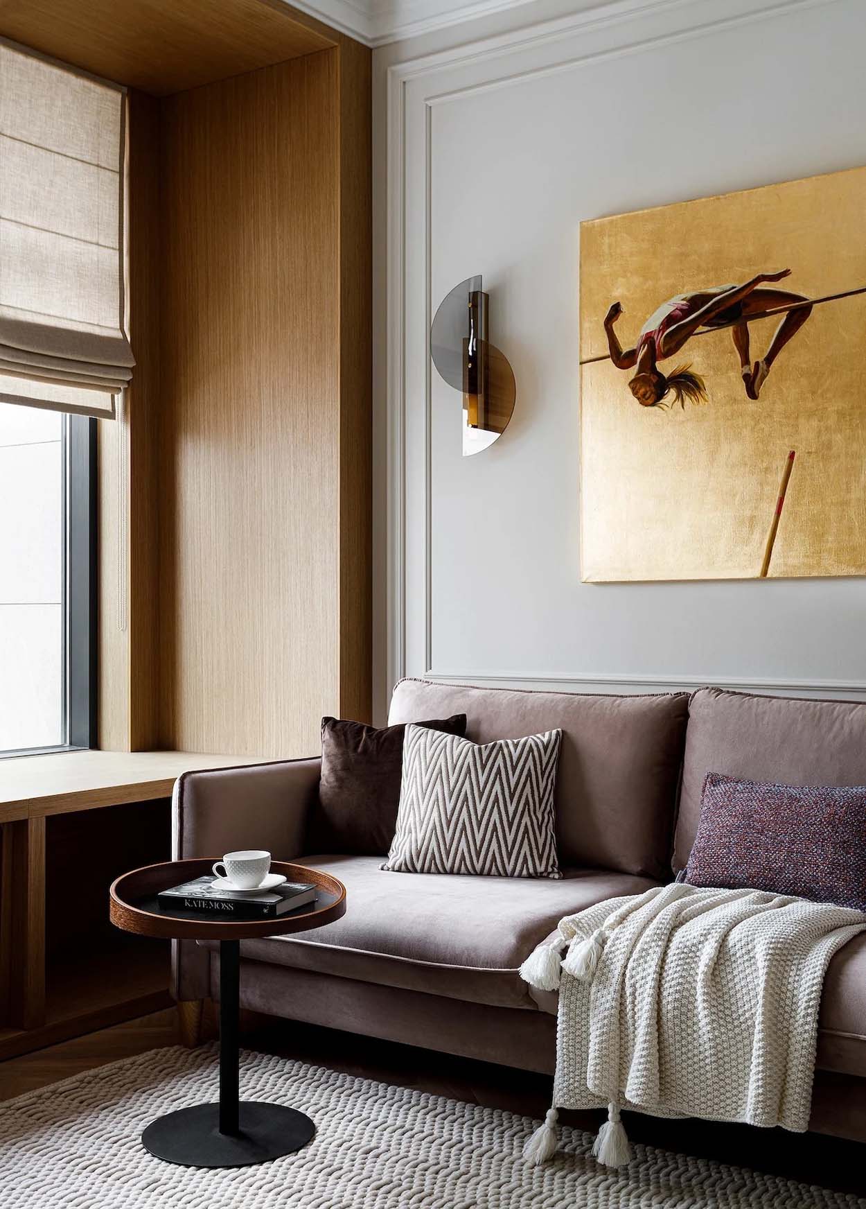 A nyugalom szigete: Kortárs elegancia és funkcionalitás fiatal nő 49 m2-es lakásában