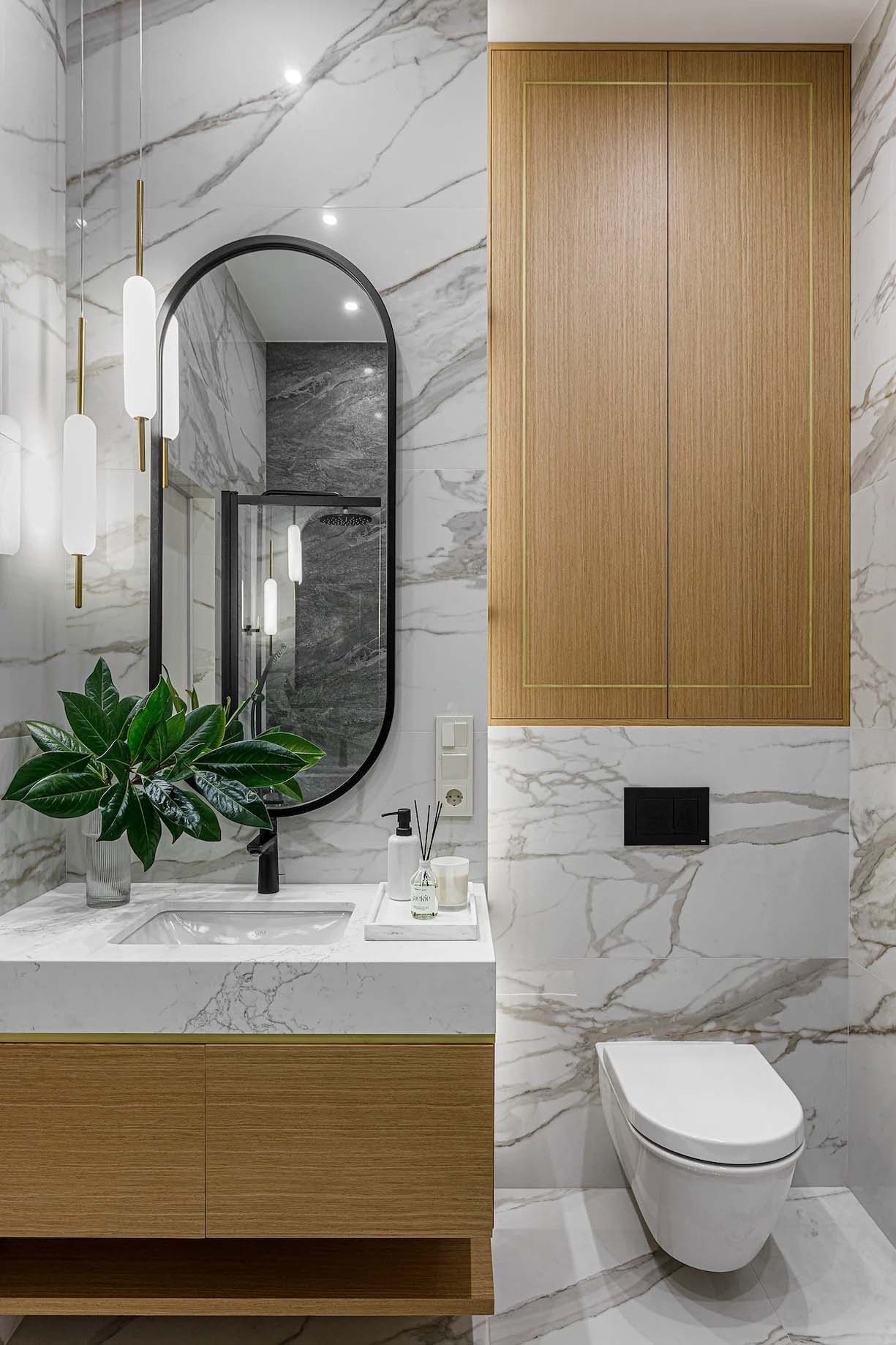 A nyugalom szigete: Kortárs elegancia és funkcionalitás fiatal nő 49 m2-es lakásában