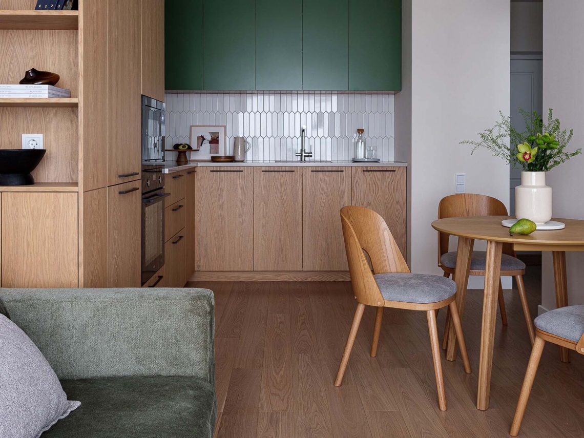 Pályakezdő fiatal lánynak rendezték be a 38 m2-es, egyszobás lakást