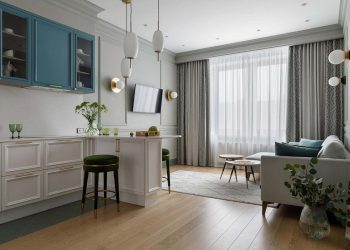 A semleges alapszínekkel is szép, de a hozzáadott színekkel varázslatos lett a lakás