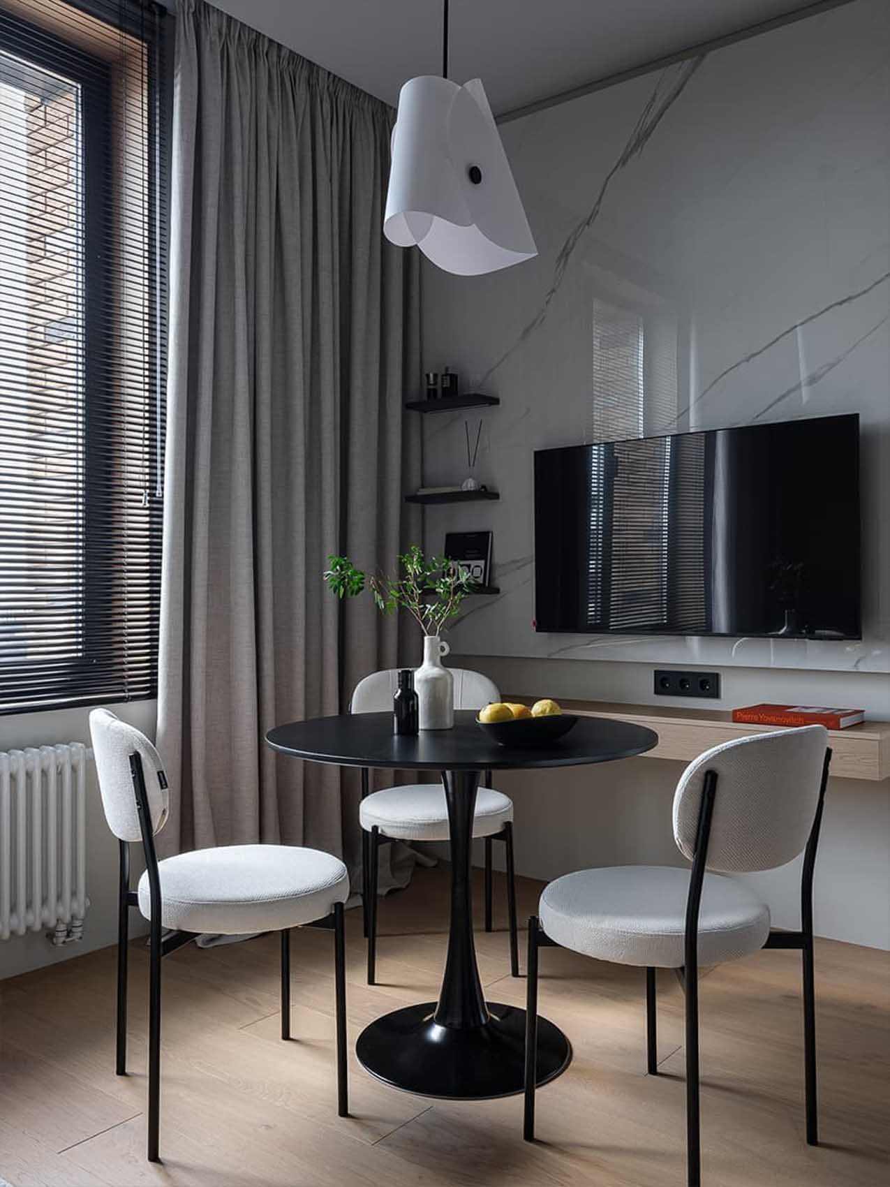 Szürke szín adja a lakás egyedi karakterét: nagyvárosi elegancia kis alapterületen Szürke szín adja a lakás egyedi karakterét: nagyvárosi elegancia kis alapterületen