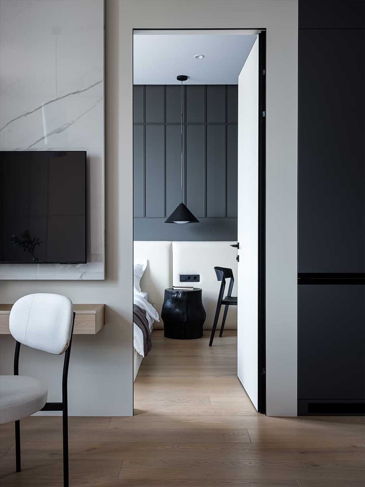 Szürke szín adja a lakás egyedi karakterét: nagyvárosi elegancia kis alapterületen Szürke szín adja a lakás egyedi karakterét: nagyvárosi elegancia kis alapterületen