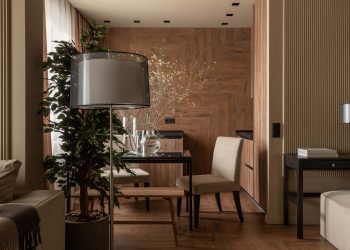 Otthonos minimalizmus meleg karamell barna színvilággal 40 m2-en