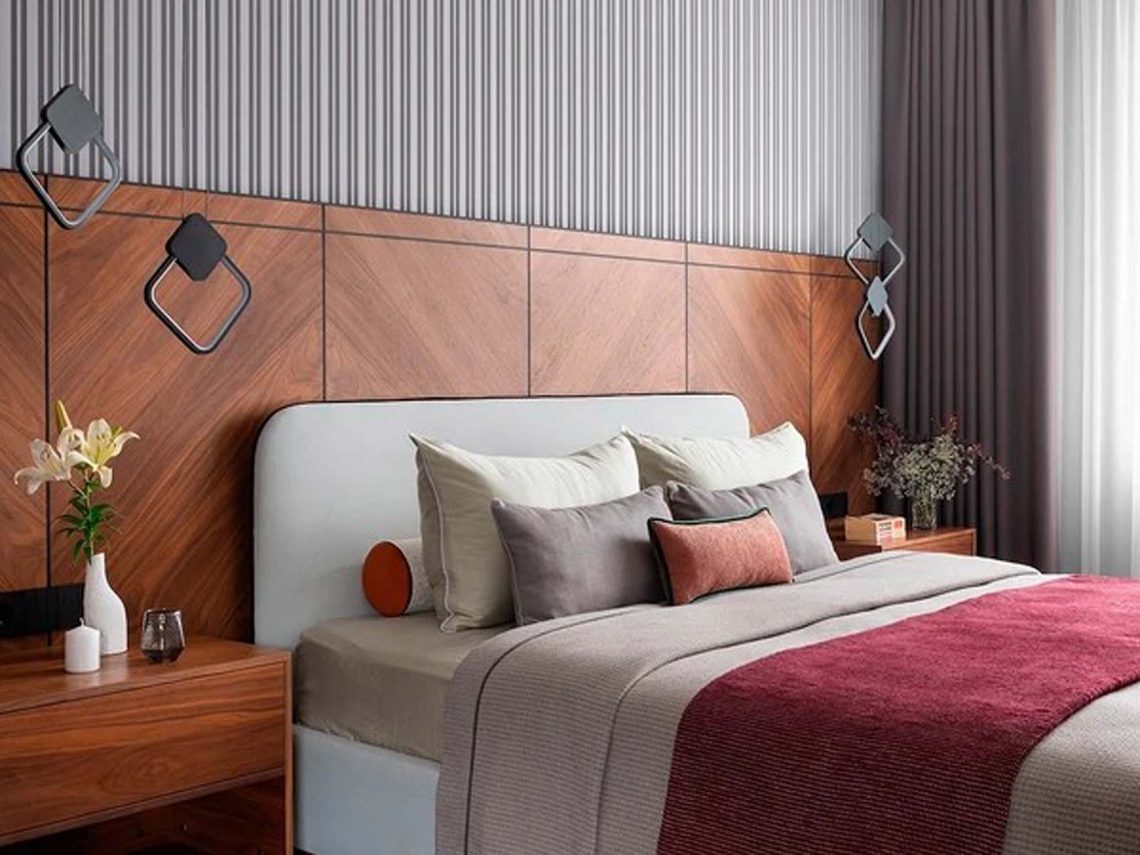 6 látványos ötlet az ágy mögötti fal kiemelésére