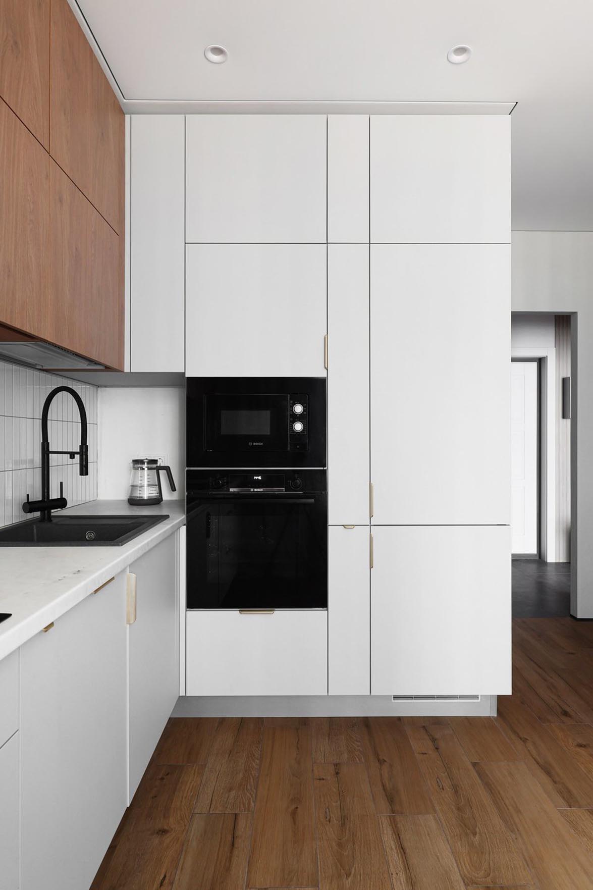 Modern, minimalizmusba hajló berendezés, monokróm enteriőr Modern, minimalizmusba hajló berendezés, monokróm enteriőr