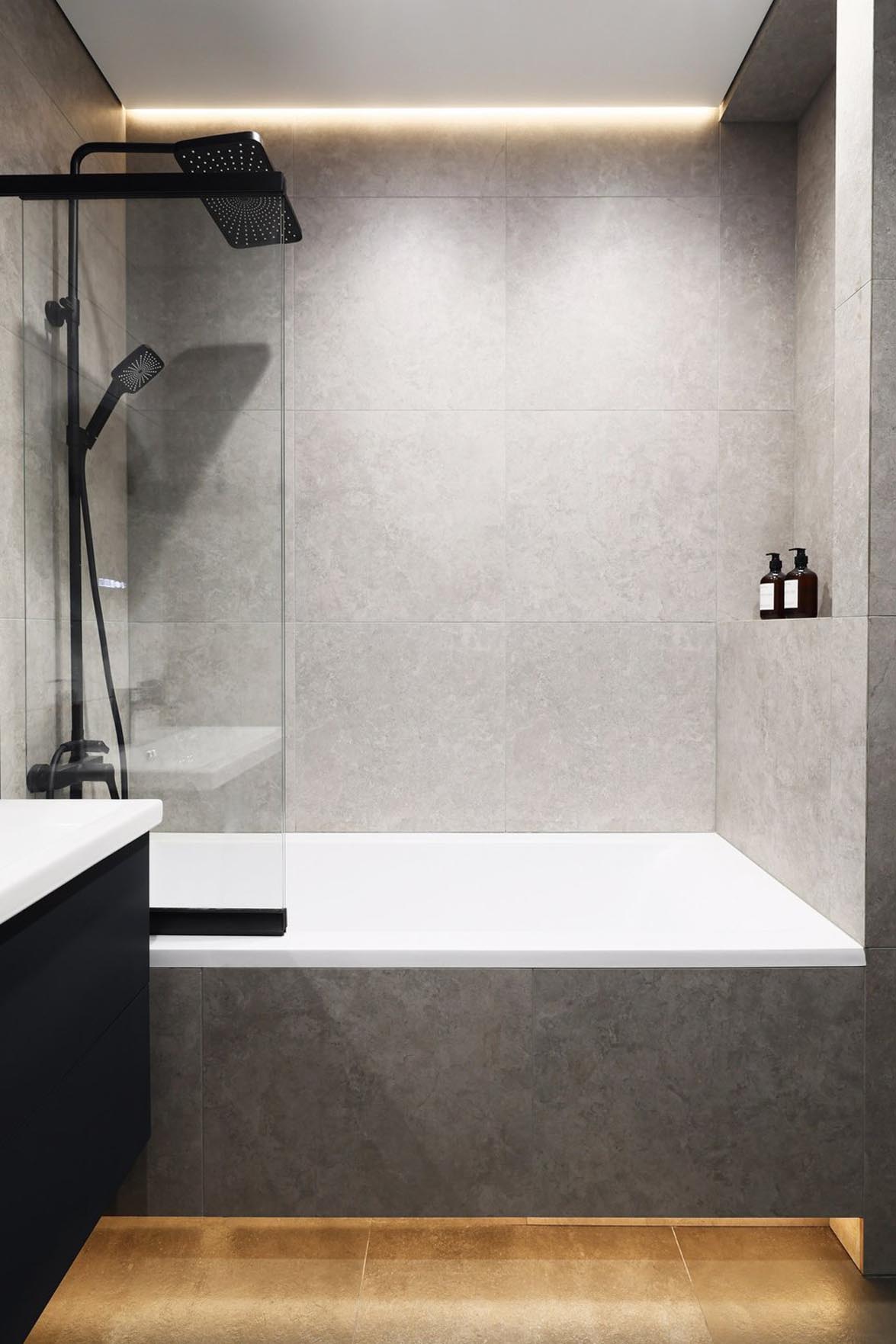 Modern, minimalizmusba hajló berendezés, monokróm enteriőr Modern, minimalizmusba hajló berendezés, monokróm enteriőr