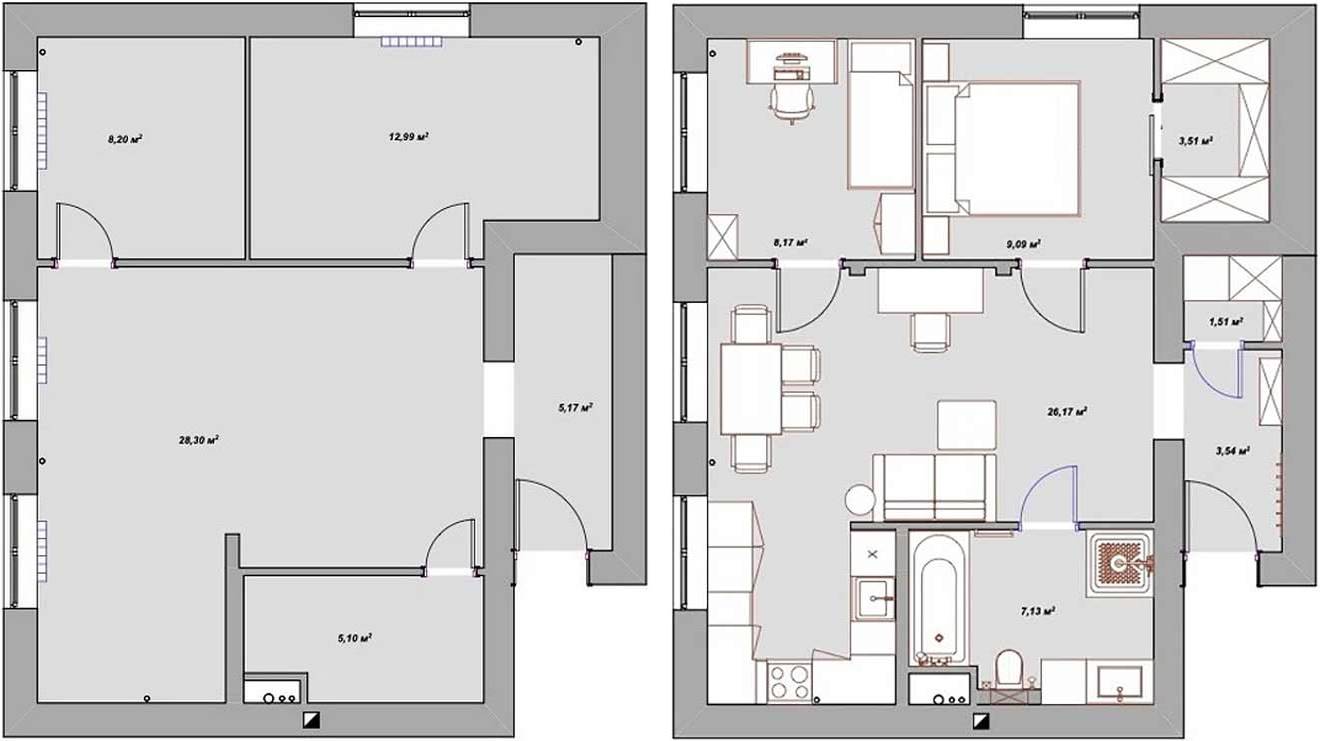 Nagy költségek nélkül igényes felújítás: házaspár 59 m2-es lakása Nagy költségek nélkül igényes felújítás: házaspár 59 m2-es lakása