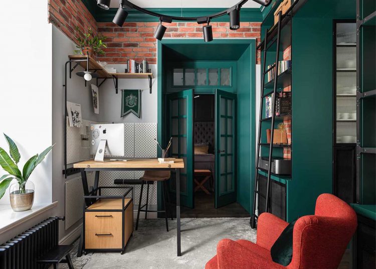 Kreatív otthoni munkához kialakított hangulatos, 41m2-es lakás