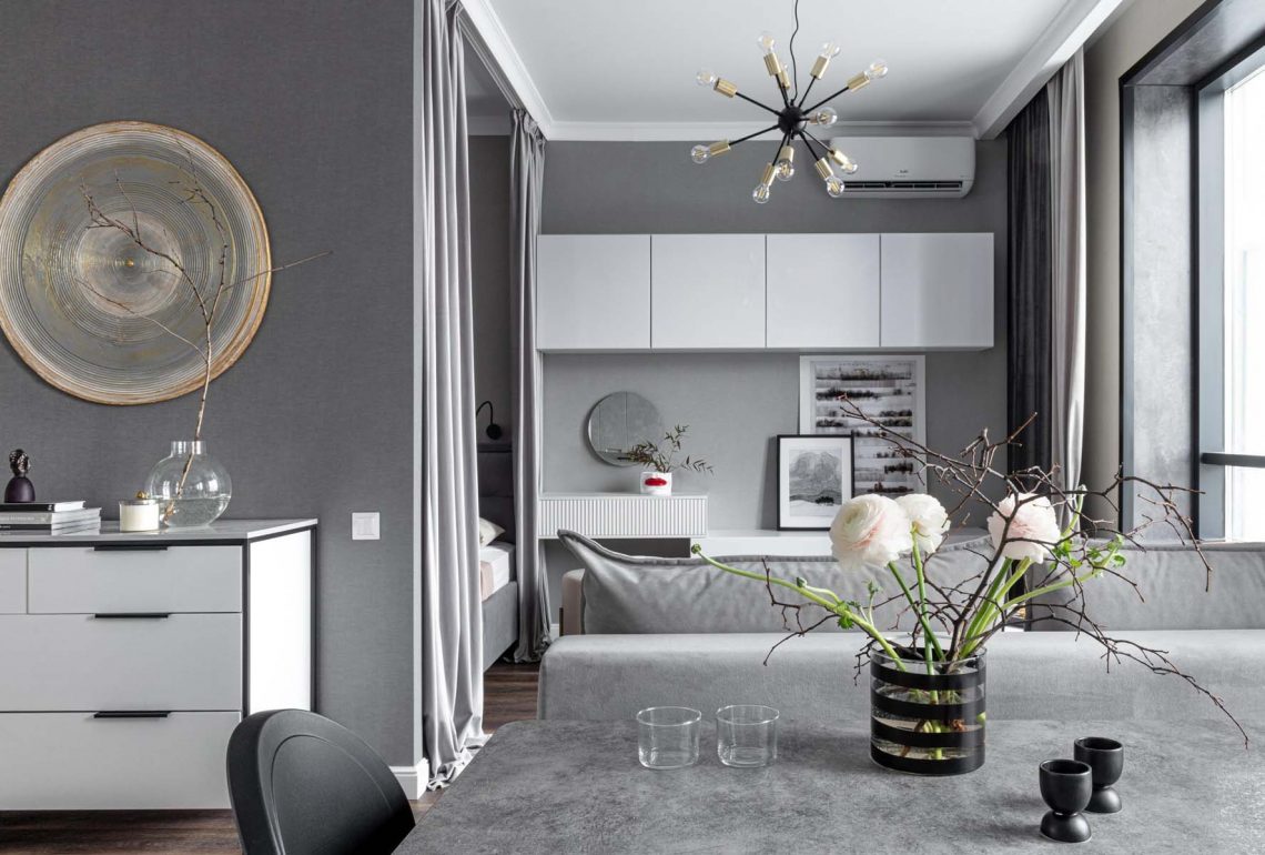 Lakásfelújítás kevés pénzből, szürke árnyalatokkal 40 m2-en