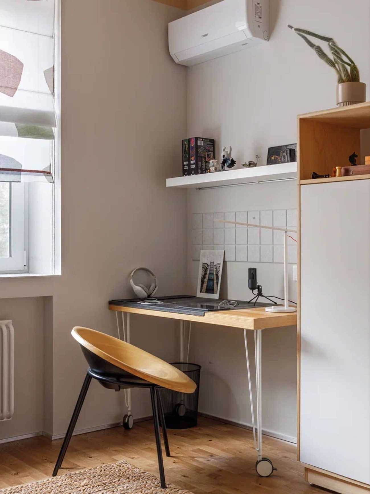 Beton, üvegtégla, nagy belmagasság és érdekes alaprajz 60m2-en Beton, üvegtégla, nagy belmagasság és érdekes alaprajz 60m2-en