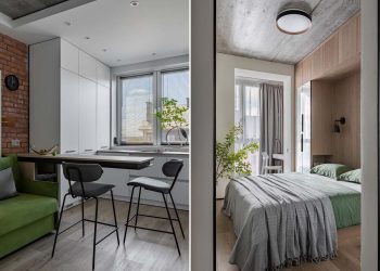 Modern ipari stílusban újította fel a házaspár a 30 m2-es lakást