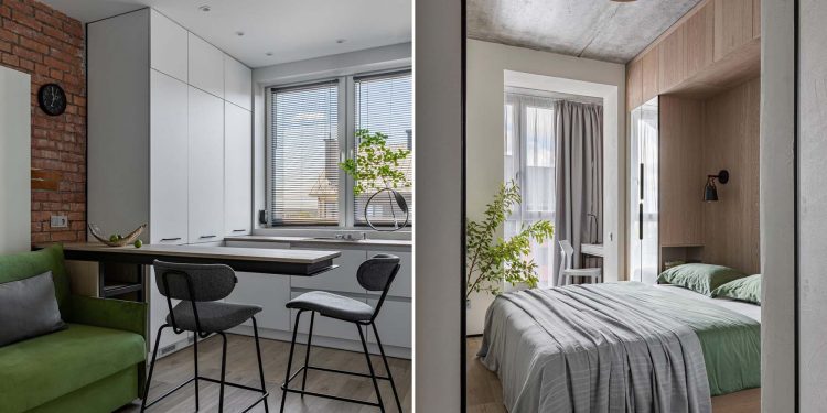Modern ipari stílusban újította fel a házaspár a 30 m2-es lakást