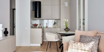 Modern, otthonos minimalizmus 42 m2-es lakásban