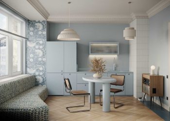 Nagymamától örökölt tárgyak is helyet kaptak a 40 m2-es lakásban