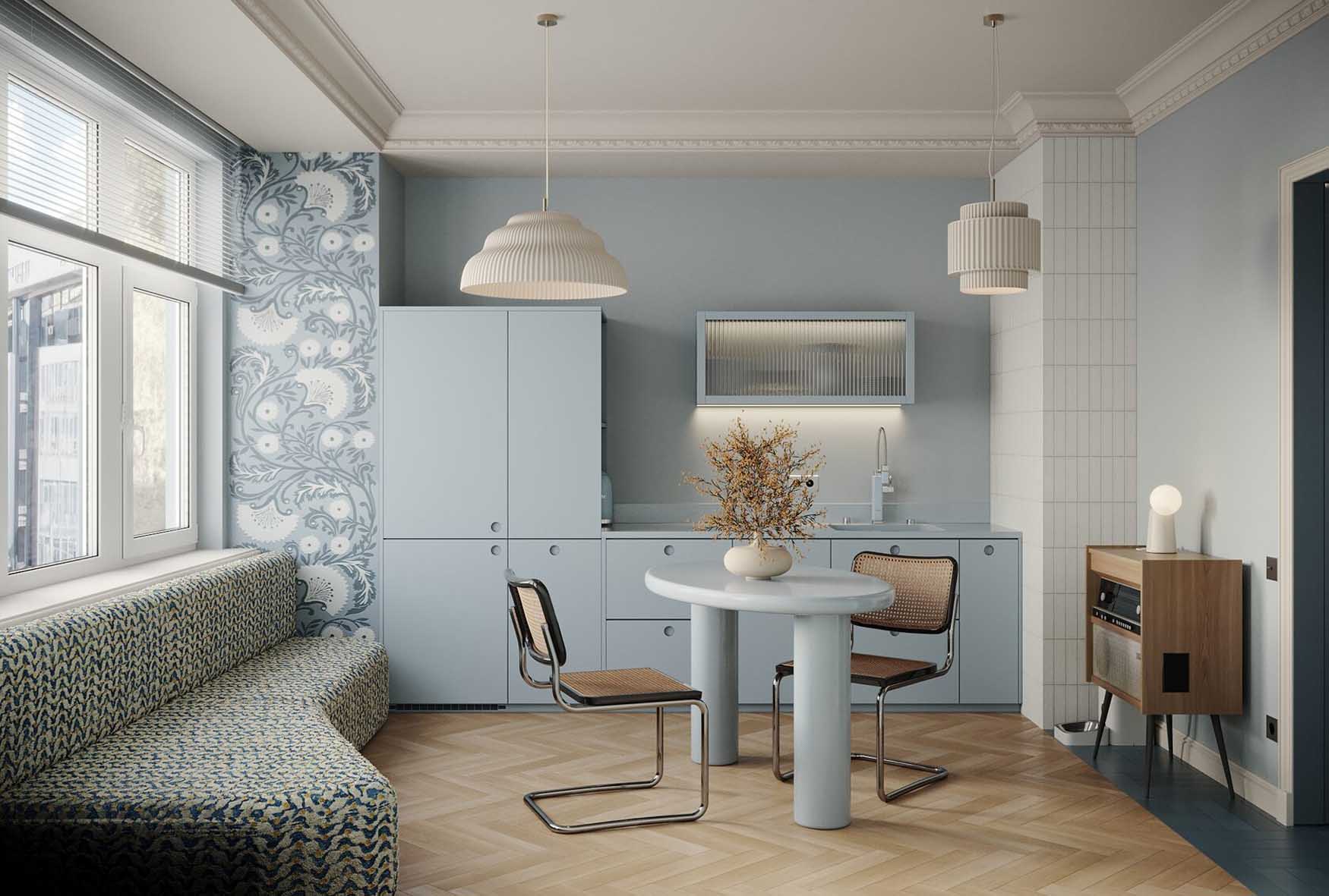 Nagymamától örökölt tárgyak is helyet kaptak a 40 m2-es lakásban Nagymamától örökölt tárgyak is helyet kaptak a 40 m2-es lakásban