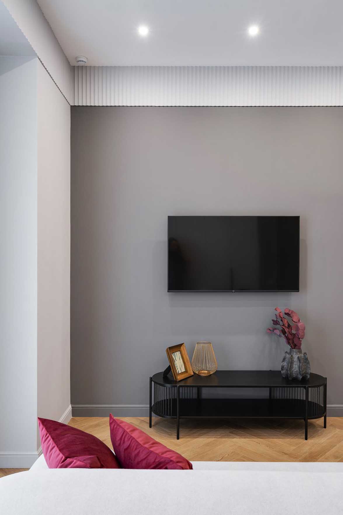 Üzletasszony modern lakása szokatlan konyha kialakítással, 45 m2 Üzletasszony modern lakása szokatlan konyha kialakítással, 45 m2