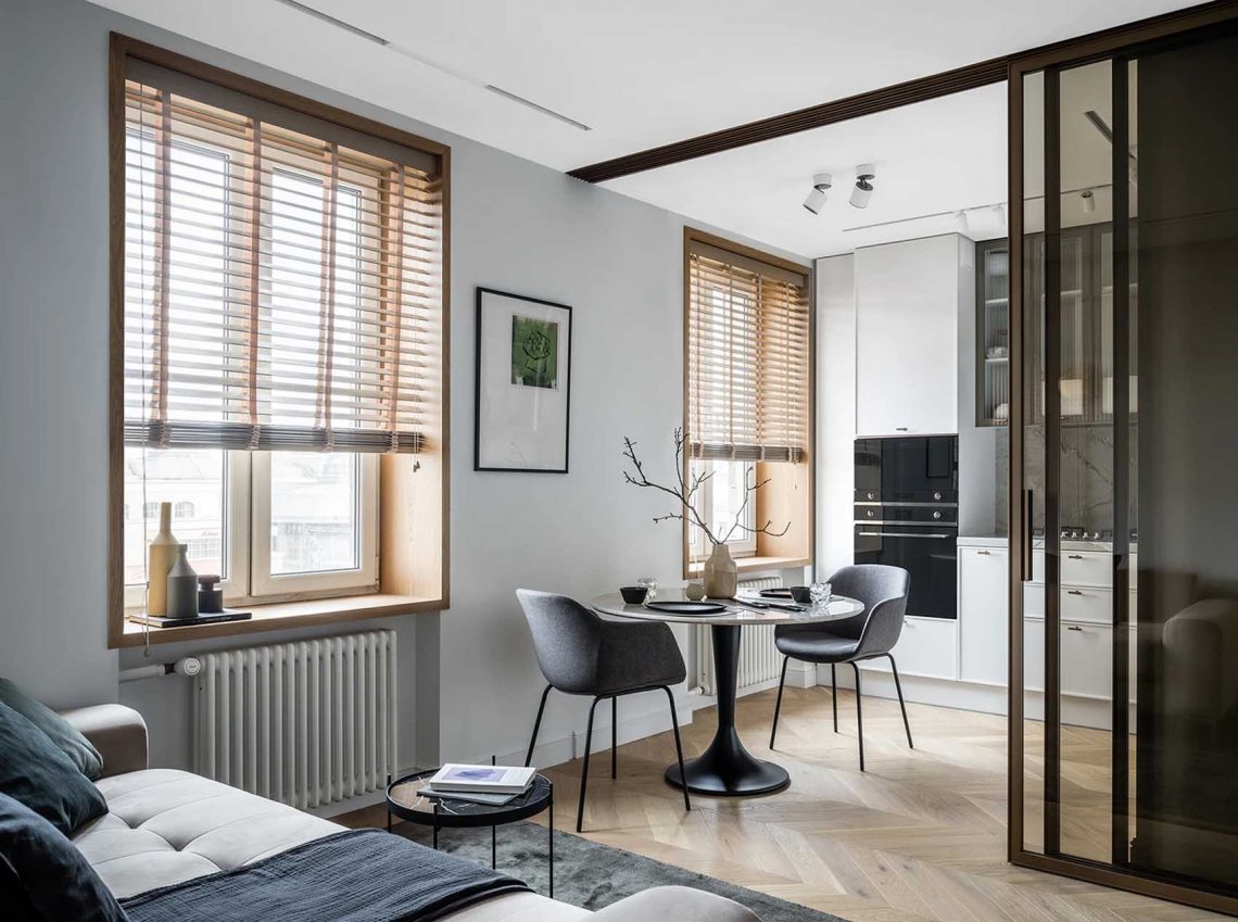 Tisztaság- és rendszerető férfi lakása: otthonos, természetes, világos élettér