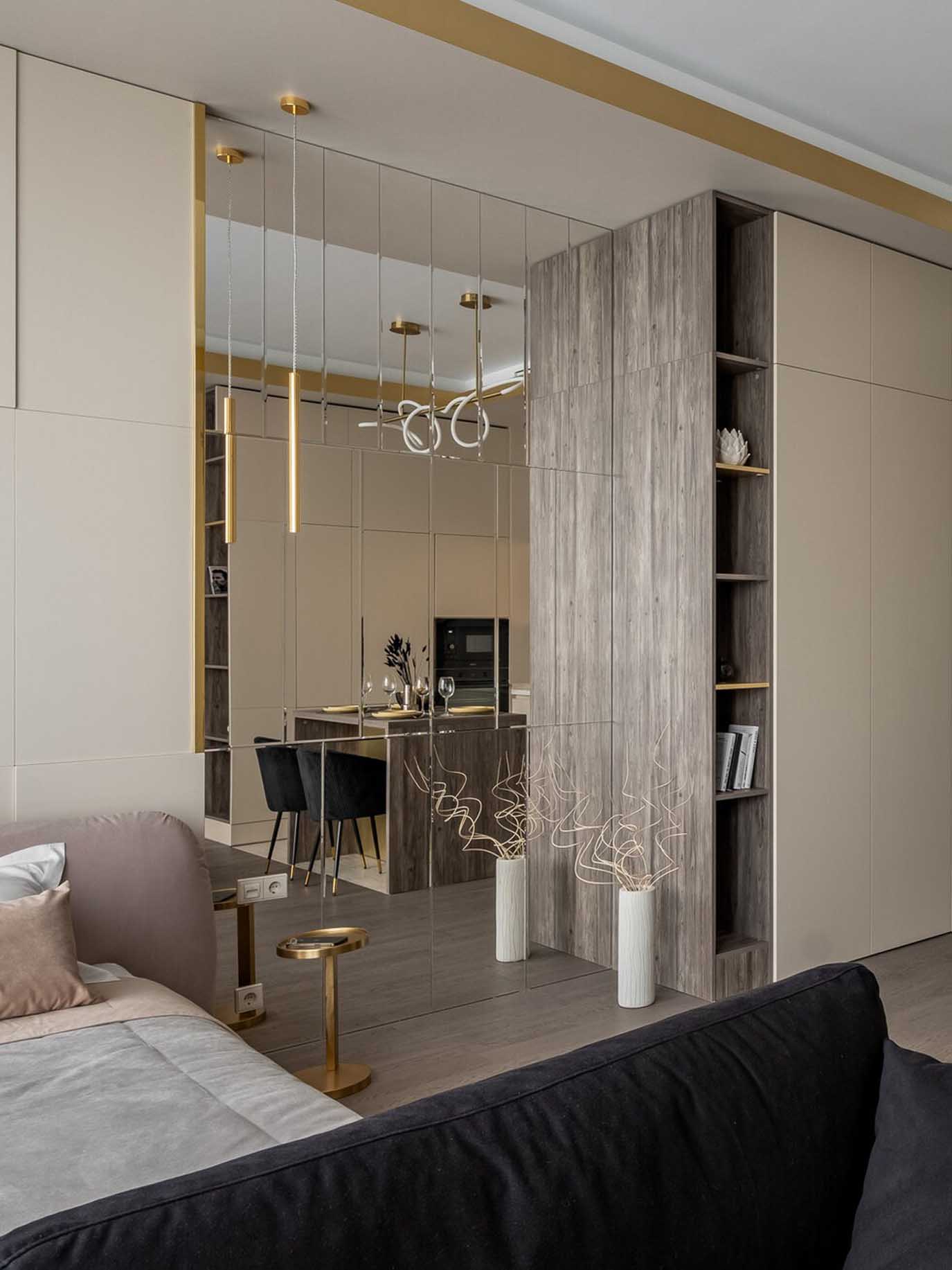 A visszafogott luxus koncepciójával rendezték be a kis lakást