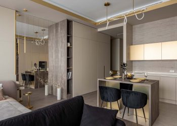 A visszafogott luxus koncepciójával rendezték be a kis lakást