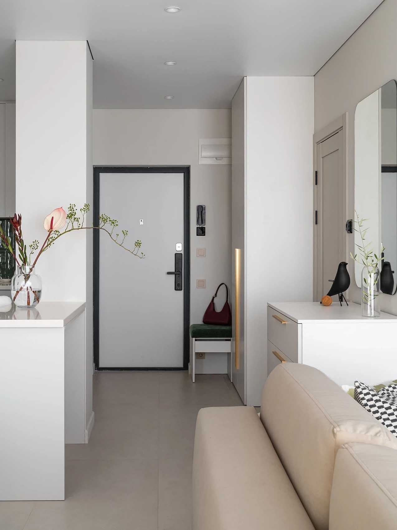 Vízparti lakóparkban, nyaralásokhoz vásárolt 44 m2-es lakás berendezése Vízparti lakóparkban, nyaralásokhoz vásárolt 44 m2-es lakás berendezése