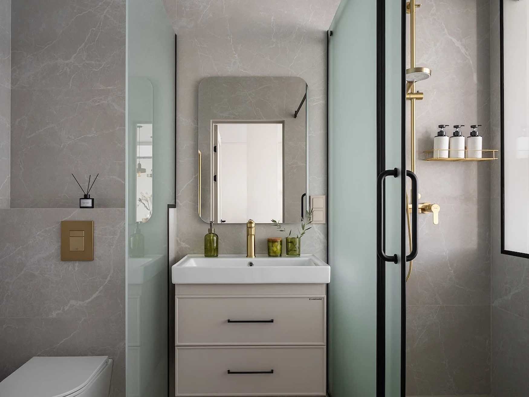 Vízparti lakóparkban, nyaralásokhoz vásárolt 44 m2-es lakás berendezése Vízparti lakóparkban, nyaralásokhoz vásárolt 44 m2-es lakás berendezése