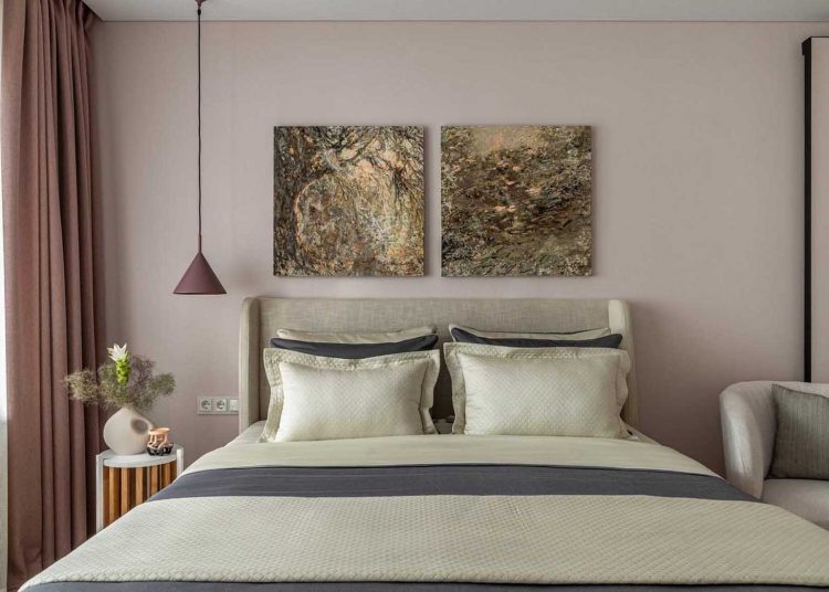 Hálószoba szín: Púderes Rózsaszín és Mályva