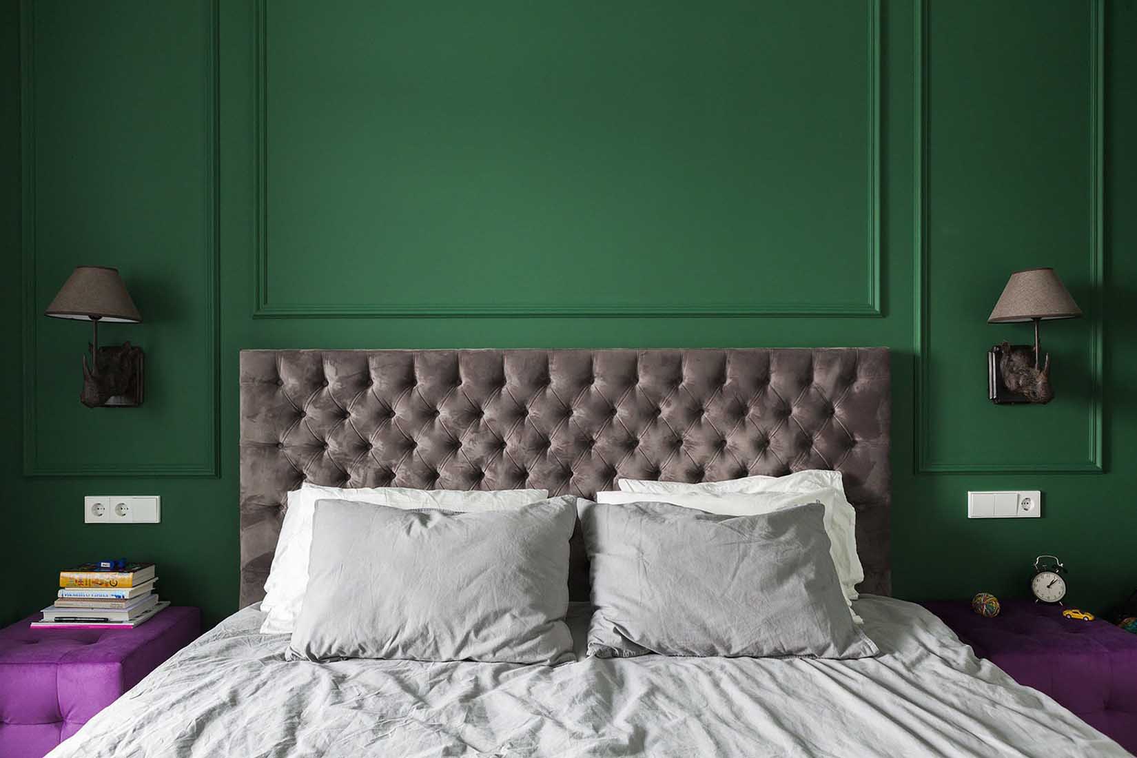 Hálószoba szín: Mély Smaragdzöld