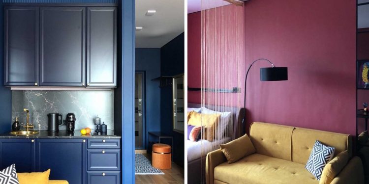 21 m2-es garzon átalakulása betondobozból színes kis otthonná