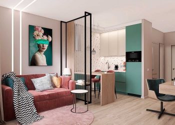 25 m2-es lakás nagyon élhetően, színesen berendezve