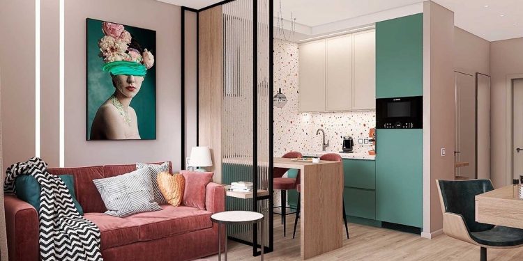 25 m2-es lakás nagyon élhetően, színesen berendezve