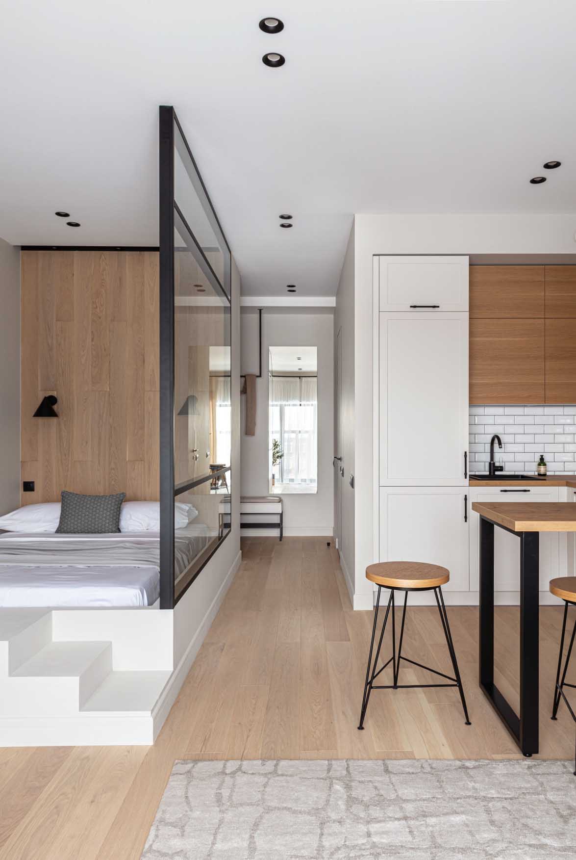 Könnyed, nyitott elrendezés egyedül élő férfinak: 32 m2-es lakás új lakóparkban Könnyed, nyitott elrendezés egyedül élő férfinak: 32 m2-es lakás új lakóparkban