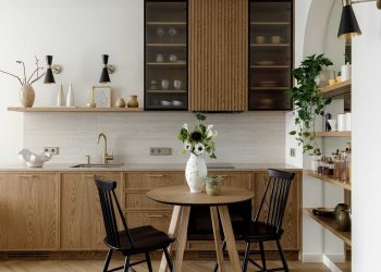 Boltíves átjárók és textil térelválasztók harmóniája 37 m2-en