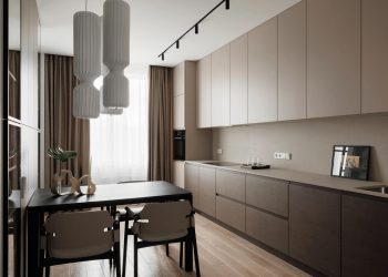 Elegáns, letisztult enteriőr semleges színvilággal 75m2-en