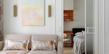 Férfi lakása, hölgyek otthonára jellemző könnyedség és melegség 41 m2-en