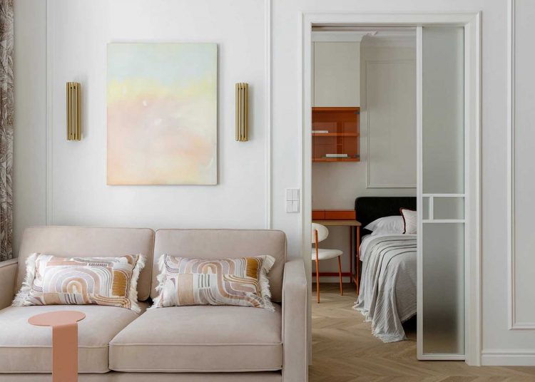 Férfi lakása, hölgyek otthonára jellemző könnyedség és melegség 41 m2-en