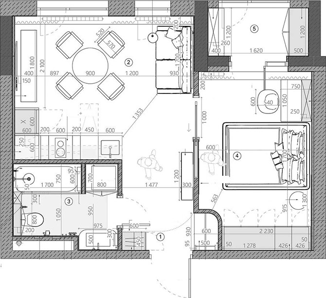 Férfi lakása, hölgyek otthonára jellemző könnyedség és melegség 41 m2-en Férfi lakása, hölgyek otthonára jellemző könnyedség és melegség 41 m2-en