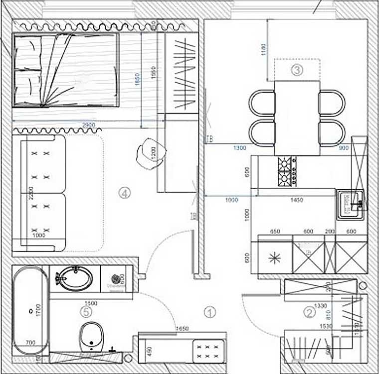 Japandi harmónia 41 m2-en Japandi harmónia 41 m2-en