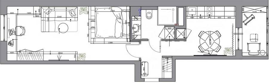 Frissesség 50 m2-en: fiatal nő első otthona zöld tónusokkal és egyedi megoldásokkal Frissesség 50 m2-en: fiatal nő első otthona zöld tónusokkal és egyedi megoldásokkal