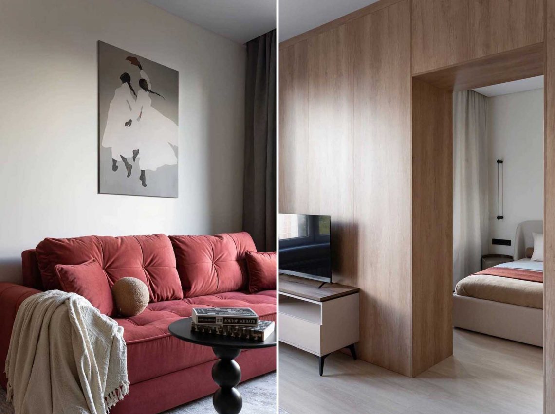 Maximális tárolókapacitás beépített bútorokkal