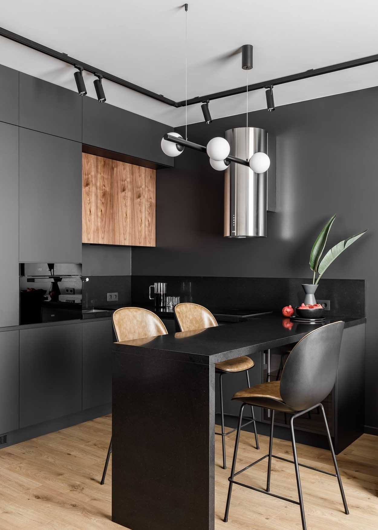 Grafitszürke és betonhatású dekorvakolat: férfias minimalista otthon Grafitszürke és betonhatású dekorvakolat: férfias minimalista otthon