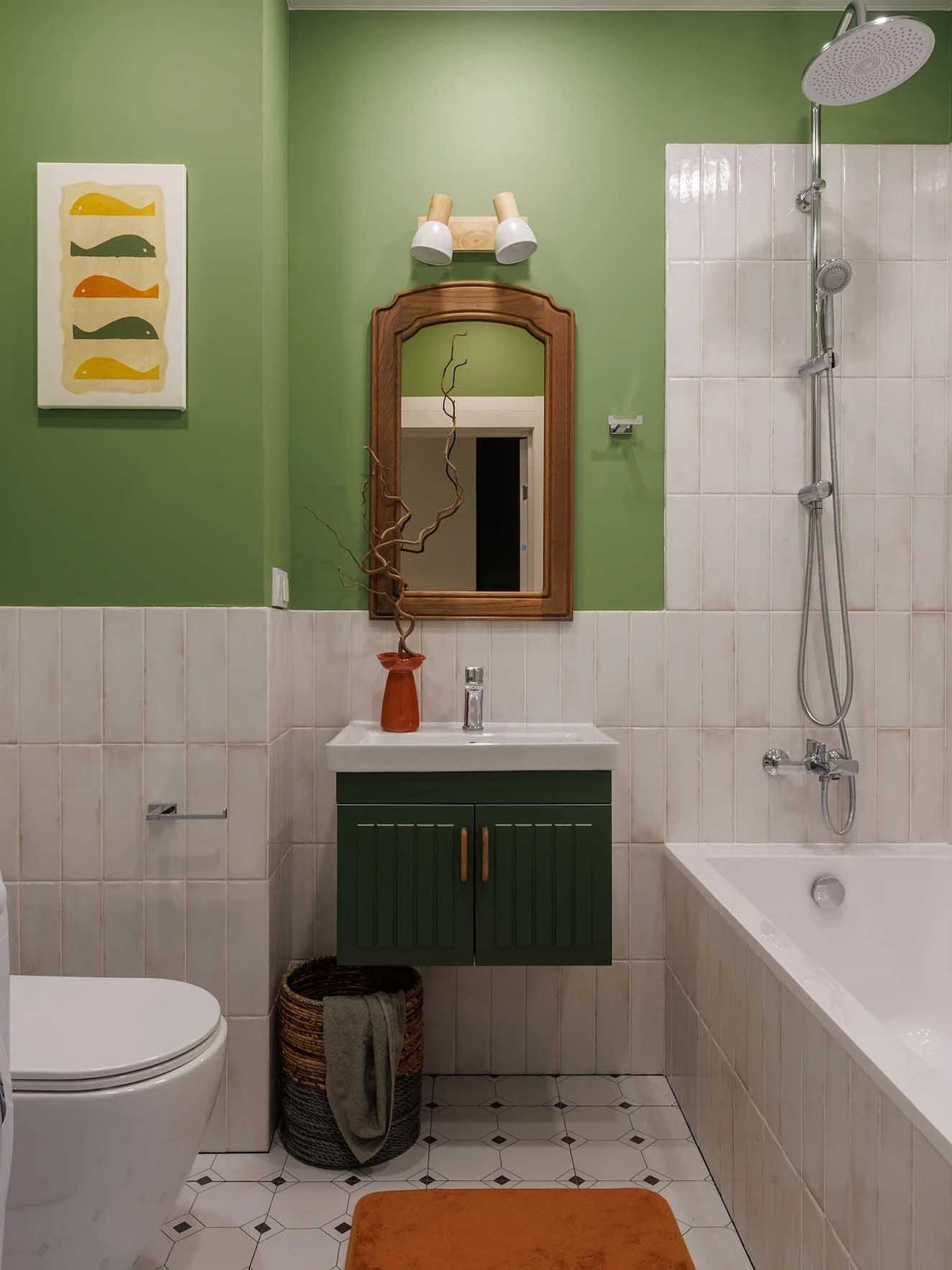 Hálószoba mögé rejtett gardróbhelyiség és tágasság 39 m2-es lakásban Hálószoba mögé rejtett gardróbhelyiség és tágasság 39 m2-es lakásban