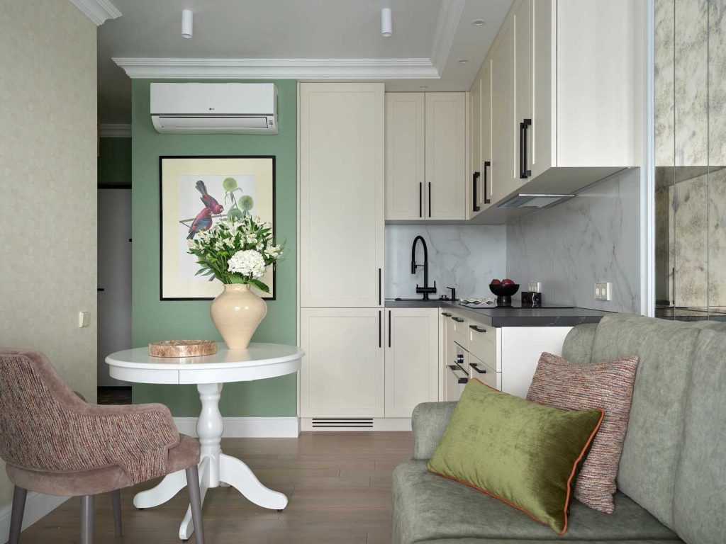 Modern klasszikus berendezés angolos hangulattal