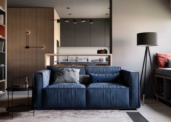 Ideális elosztás és színvilág egy egyedül élő férfi otthonában